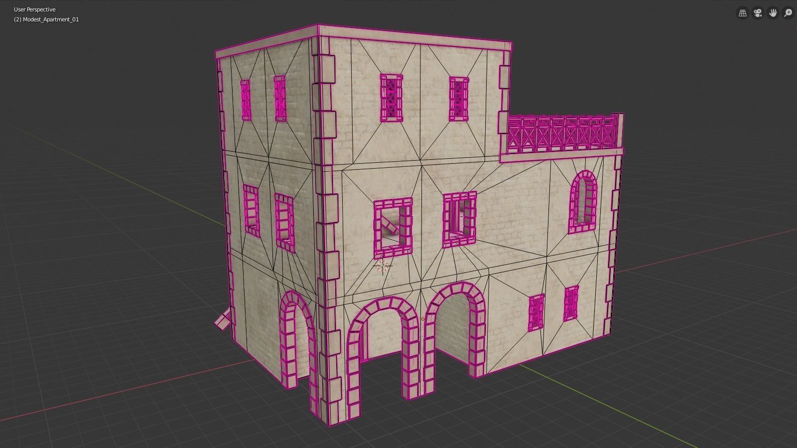 Modest Apartment Low-poly 3D model_25