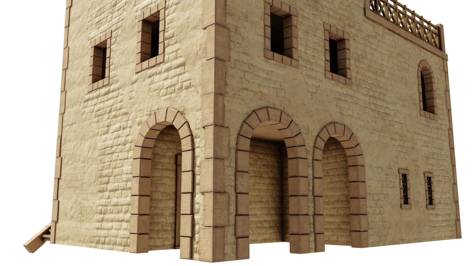 Modest Apartment Low-poly 3D model_14