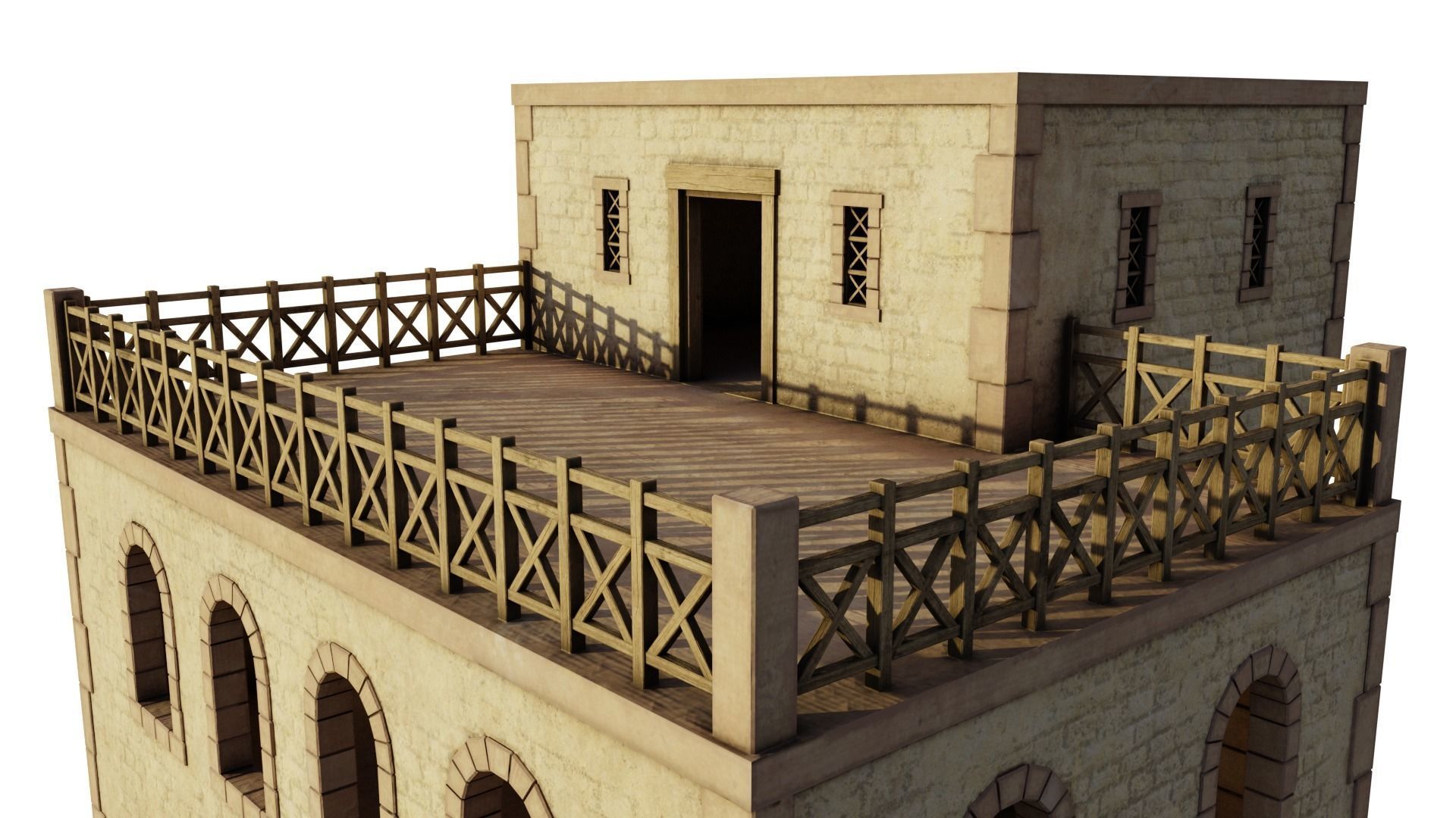 Modest Apartment Low-poly 3D model_13