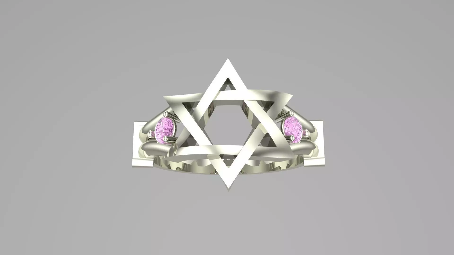 Star Of David Ring Free 3D print model