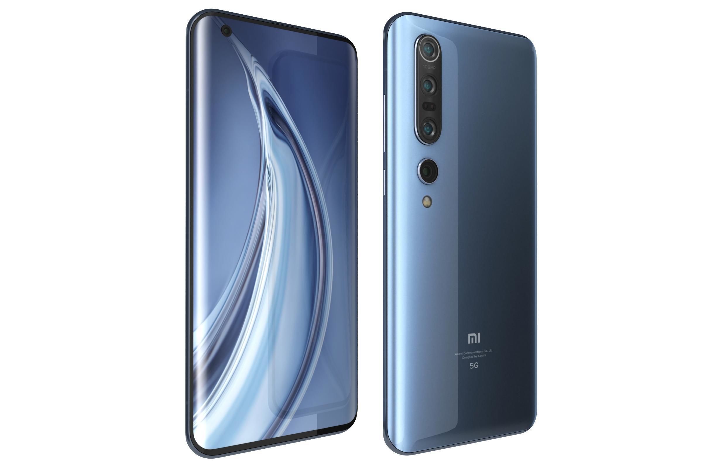 Xiaomi Mi 10 Pro Blue 3D model_10