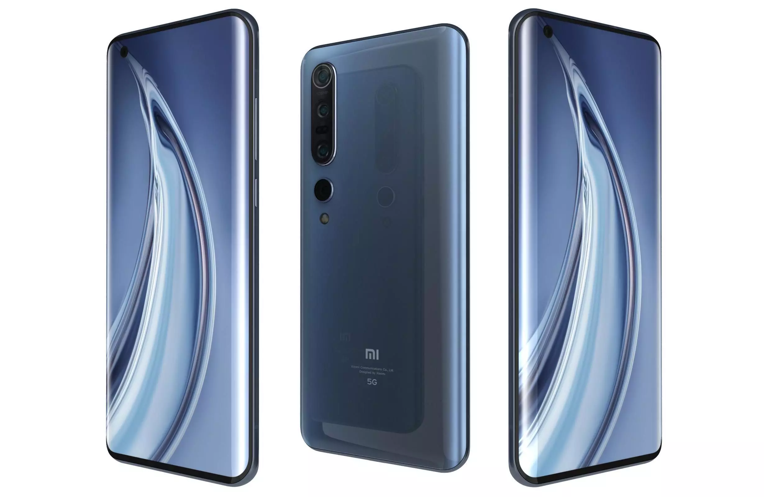 Xiaomi Mi 10 Pro Blue 3D model_0