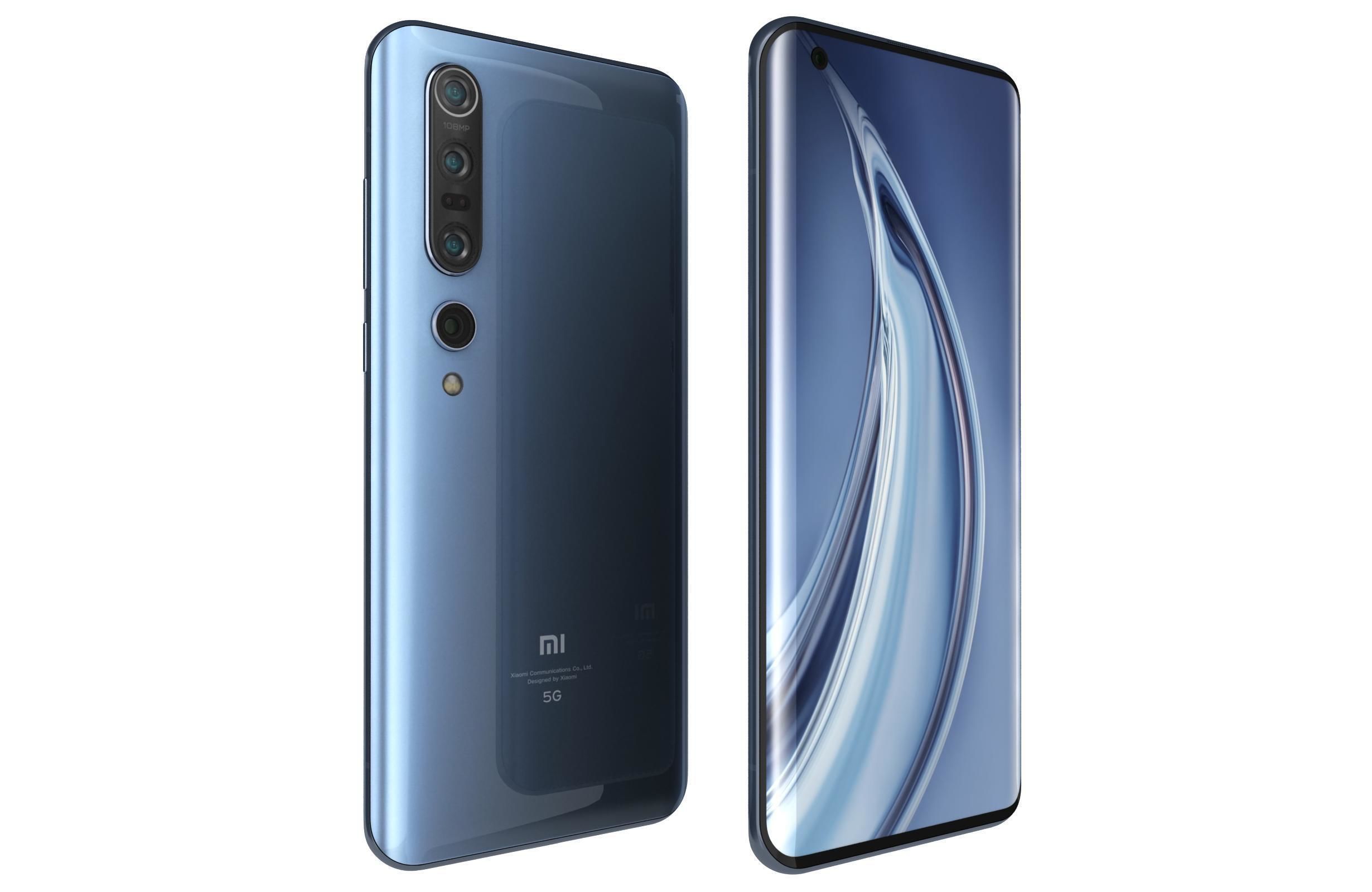 Xiaomi Mi 10 Pro Blue 3D model_11