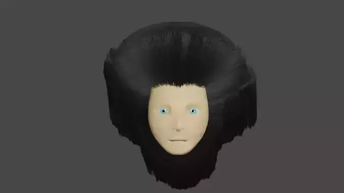 3d    female  head model 