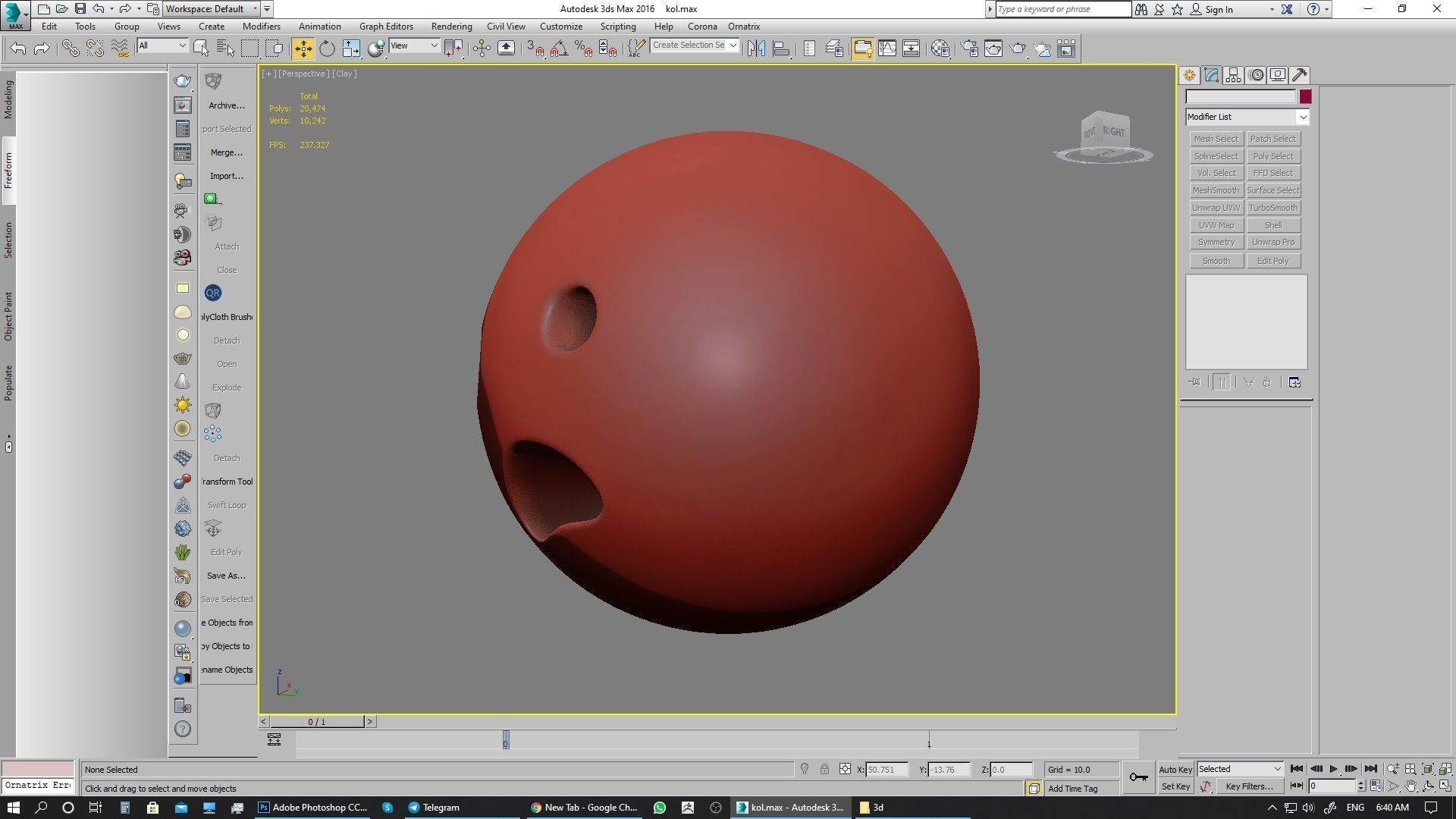 Emoji Frowning Face with Open Mouth 3D model_22