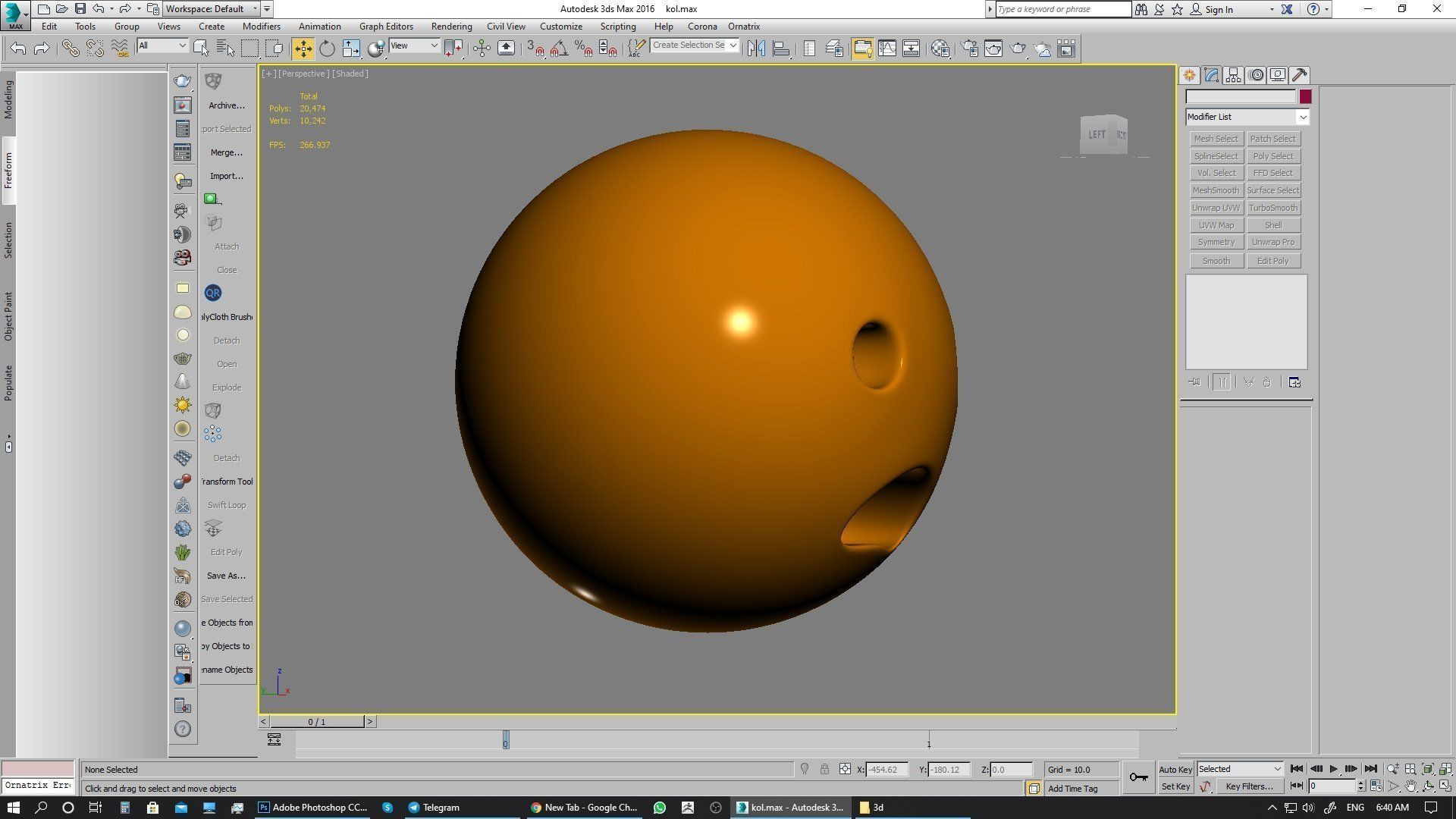 Emoji Frowning Face with Open Mouth 3D model_12