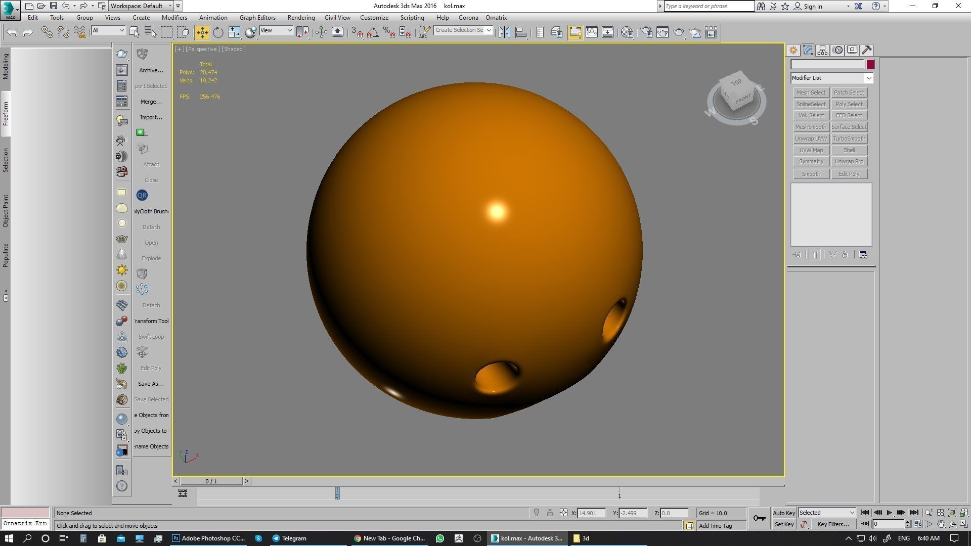 Emoji Frowning Face with Open Mouth 3D model_10