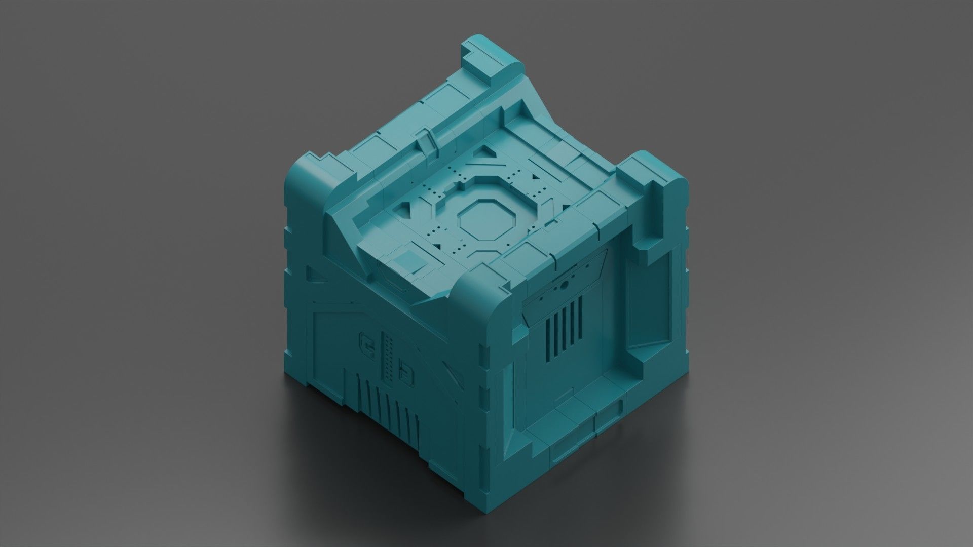 Scifi Crates Volume 2 3D model_2