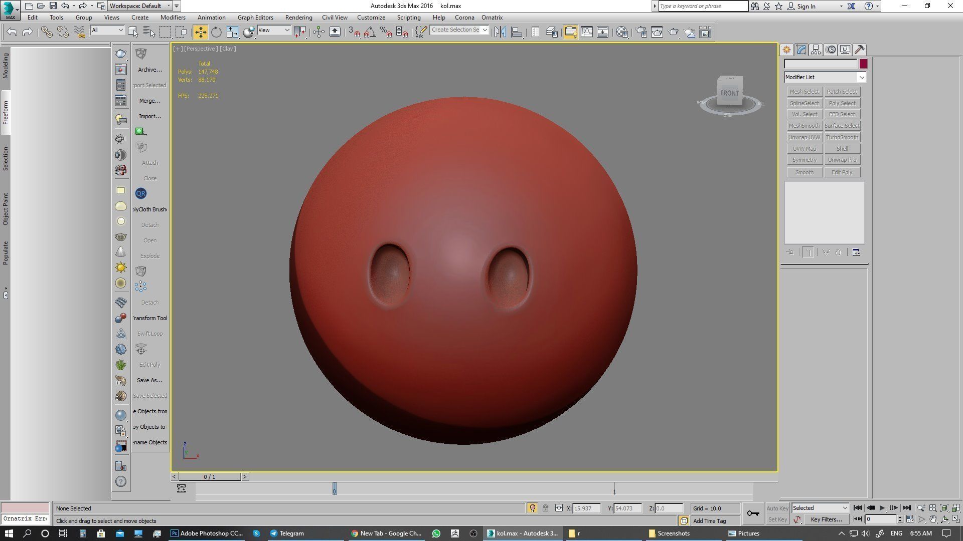 Emoji Face Without Mouth 3D model_13