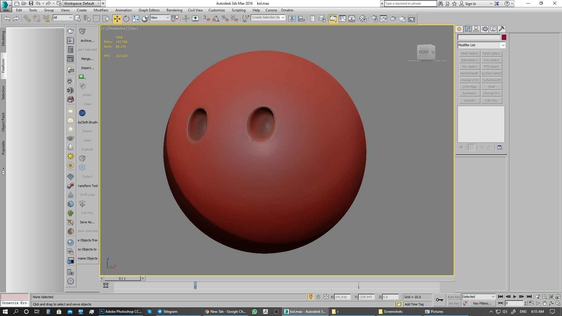 Emoji Face Without Mouth 3D model_12