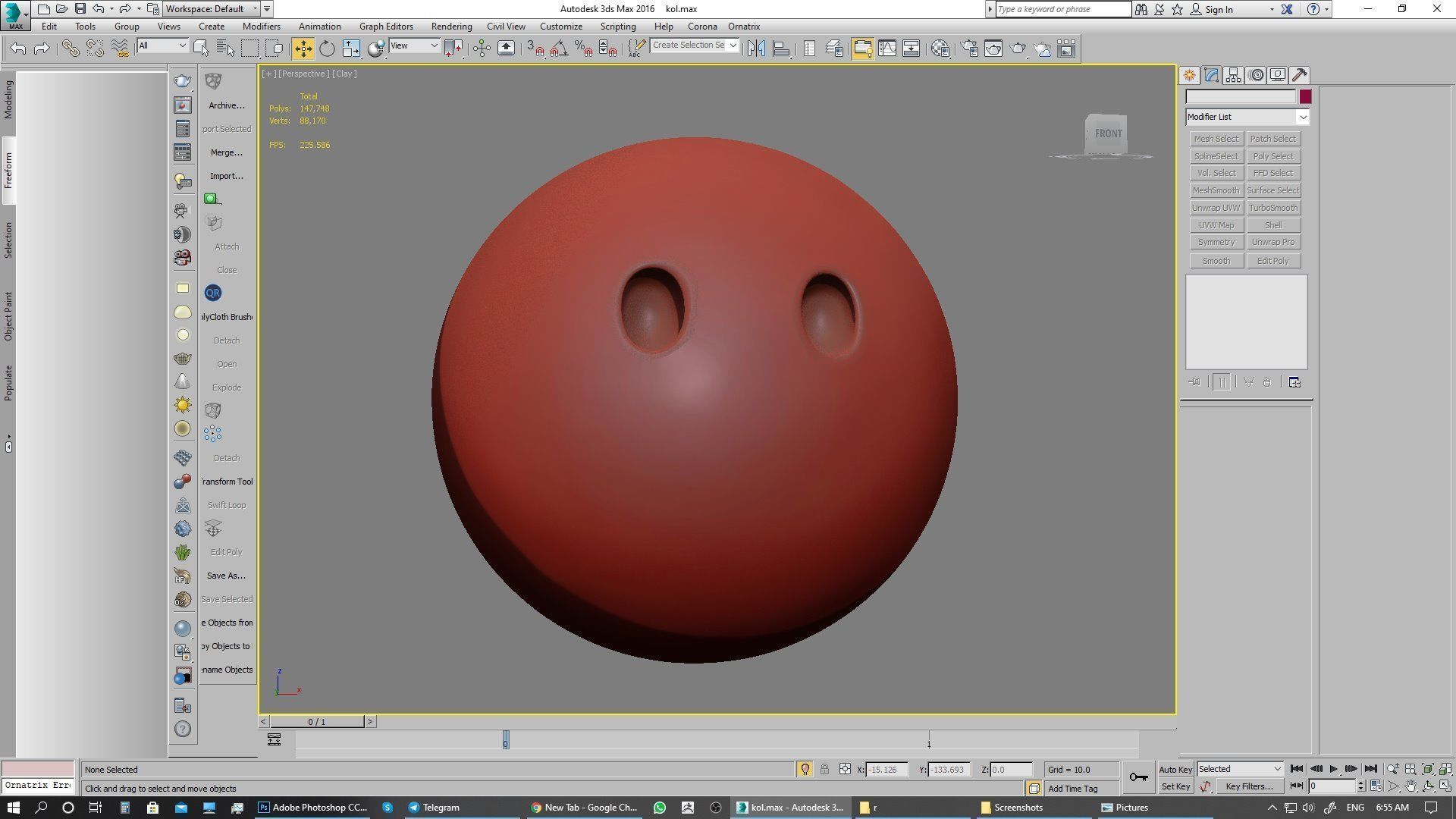 Emoji Face Without Mouth 3D model_10