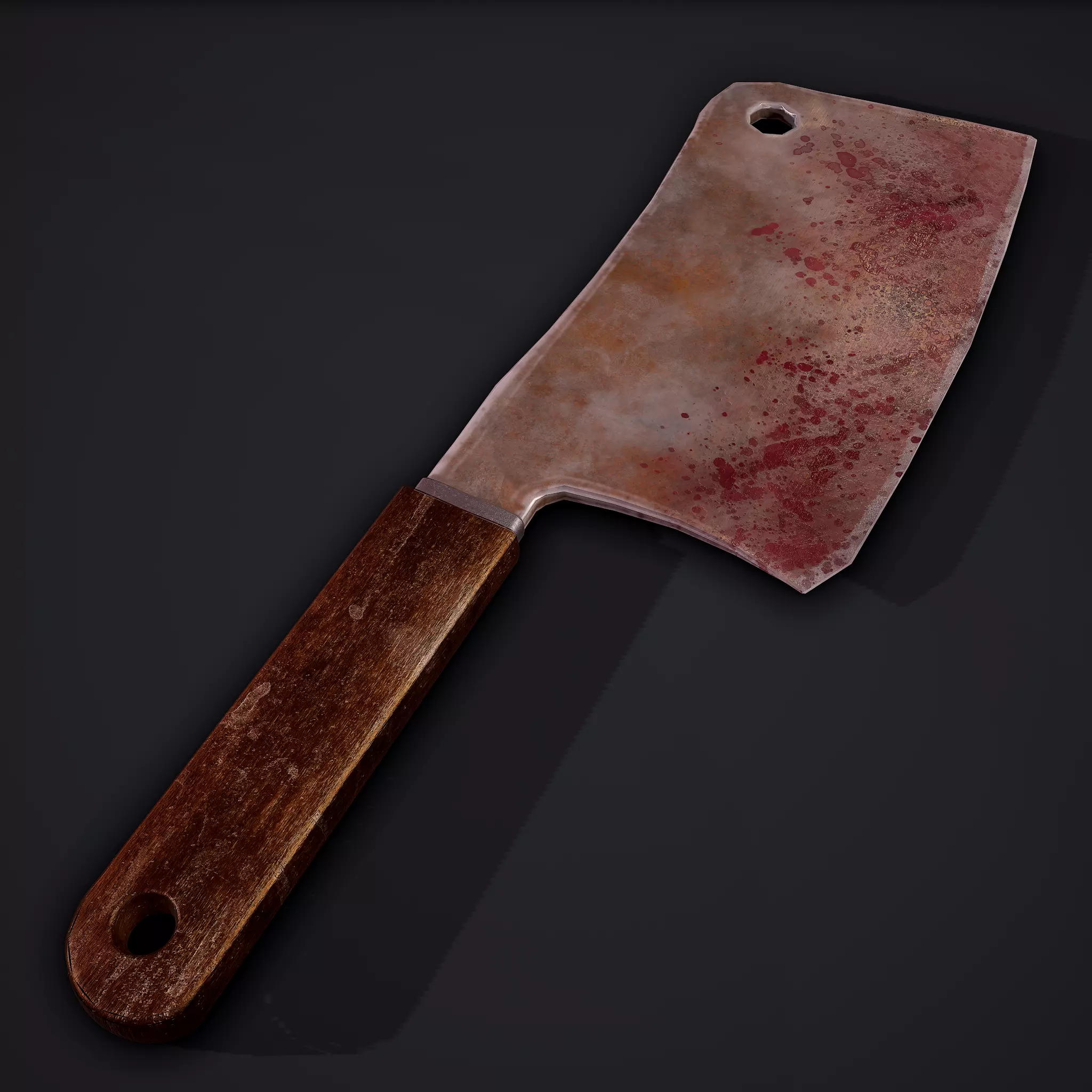 Cleaver and Hilt 2 Low-poly 3D model
