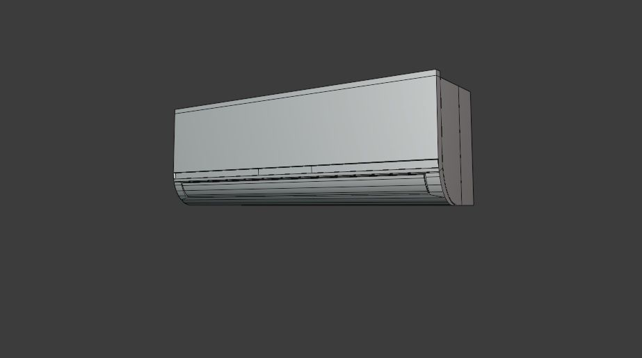 Interior Air conditioning Free low-poly 3D model_5