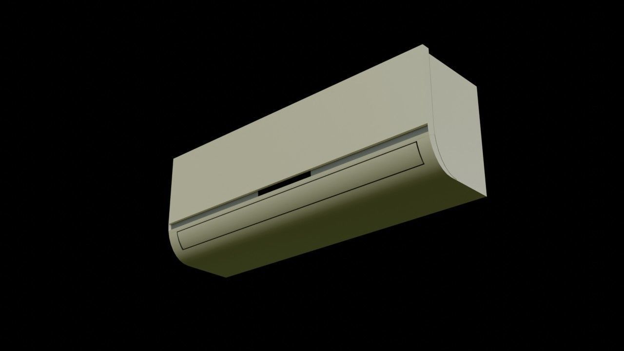 Interior Air conditioning Free low-poly 3D model_3