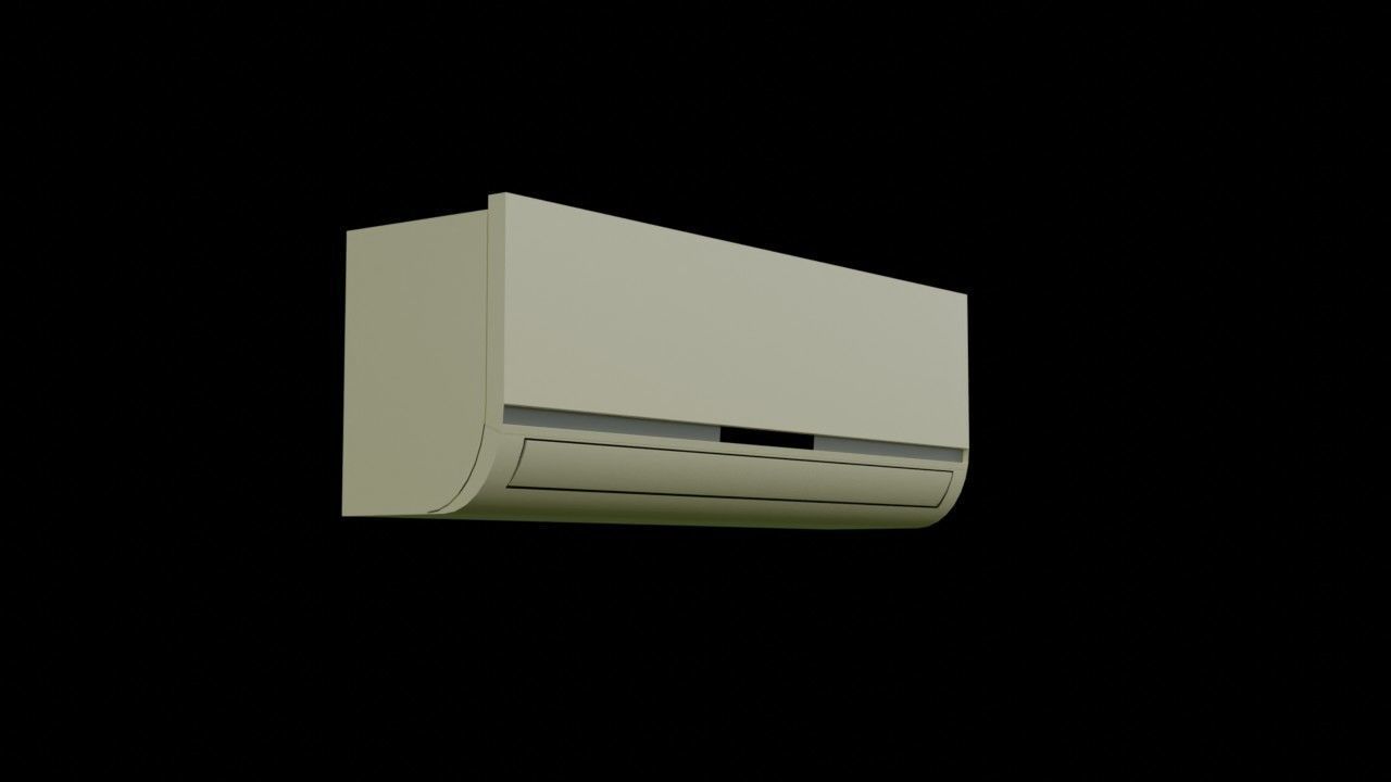 Interior Air conditioning Free low-poly 3D model_2
