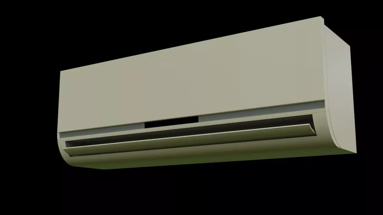 Interior Air conditioning Free low-poly 3D model_0