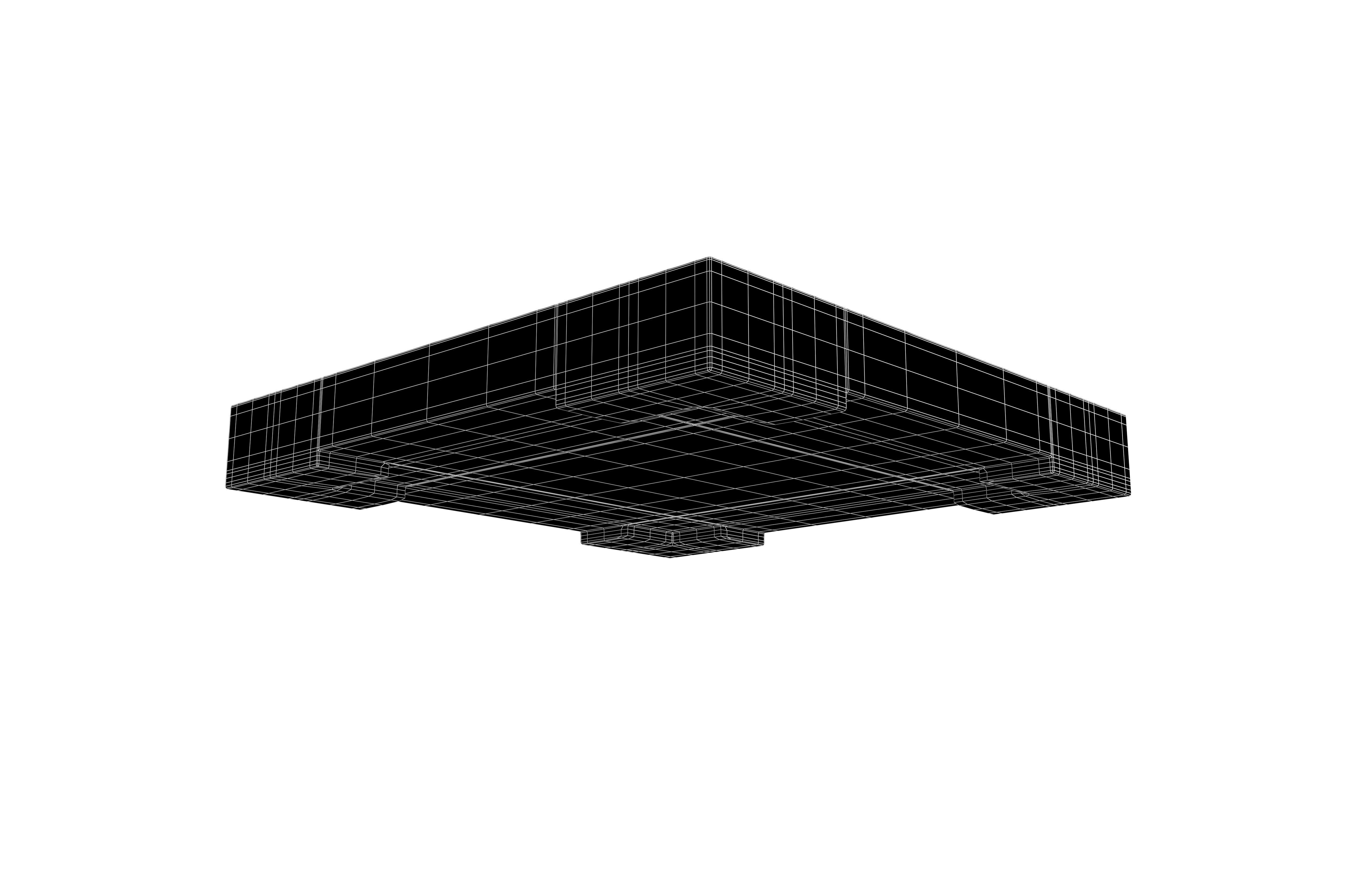 Go Game Board v1 001 Low-poly 3D model_7