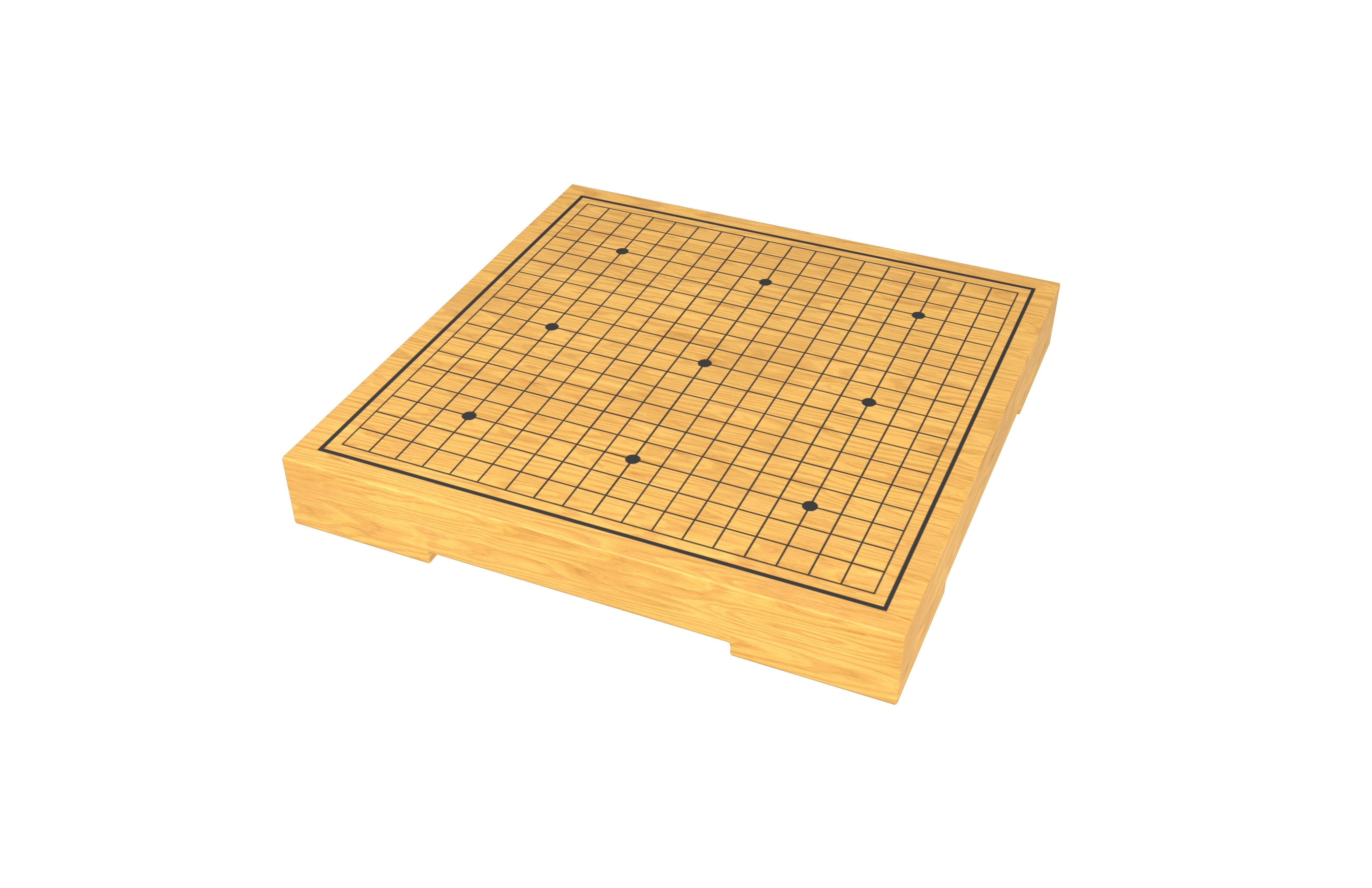 Go Game Board v1 001 Low-poly 3D model_2