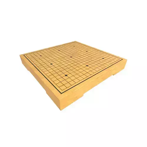 Go Game Board v1 001 Low-poly 3D model