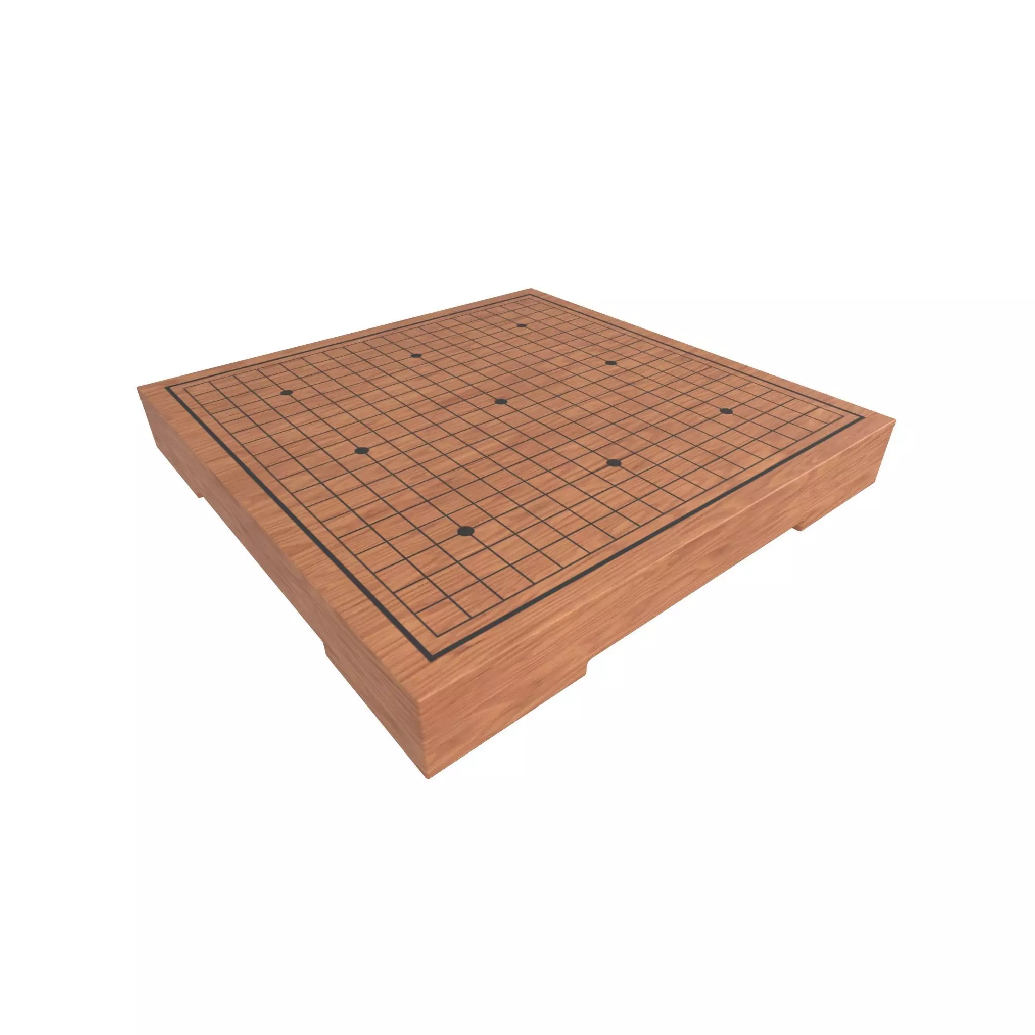 Go Game Board v1 002 Low-poly 3D model_0