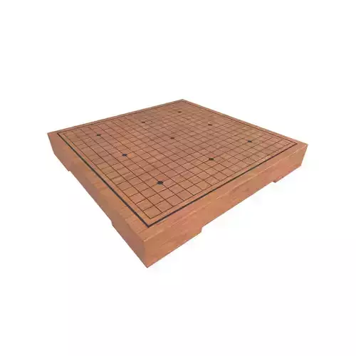 Go Game Board v1 002 Low-poly 3D model