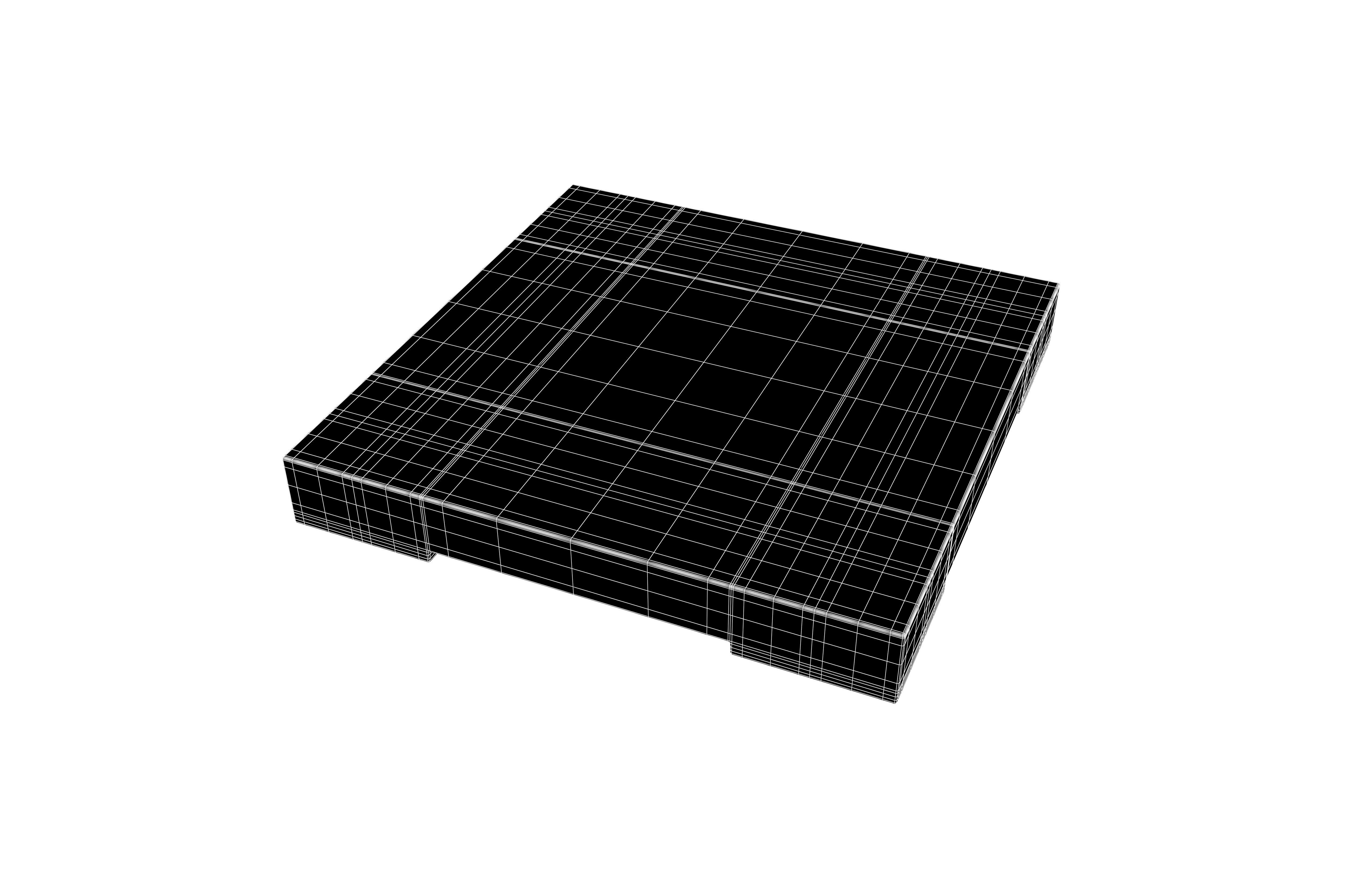Go Game Board v1 002 Low-poly 3D model_6