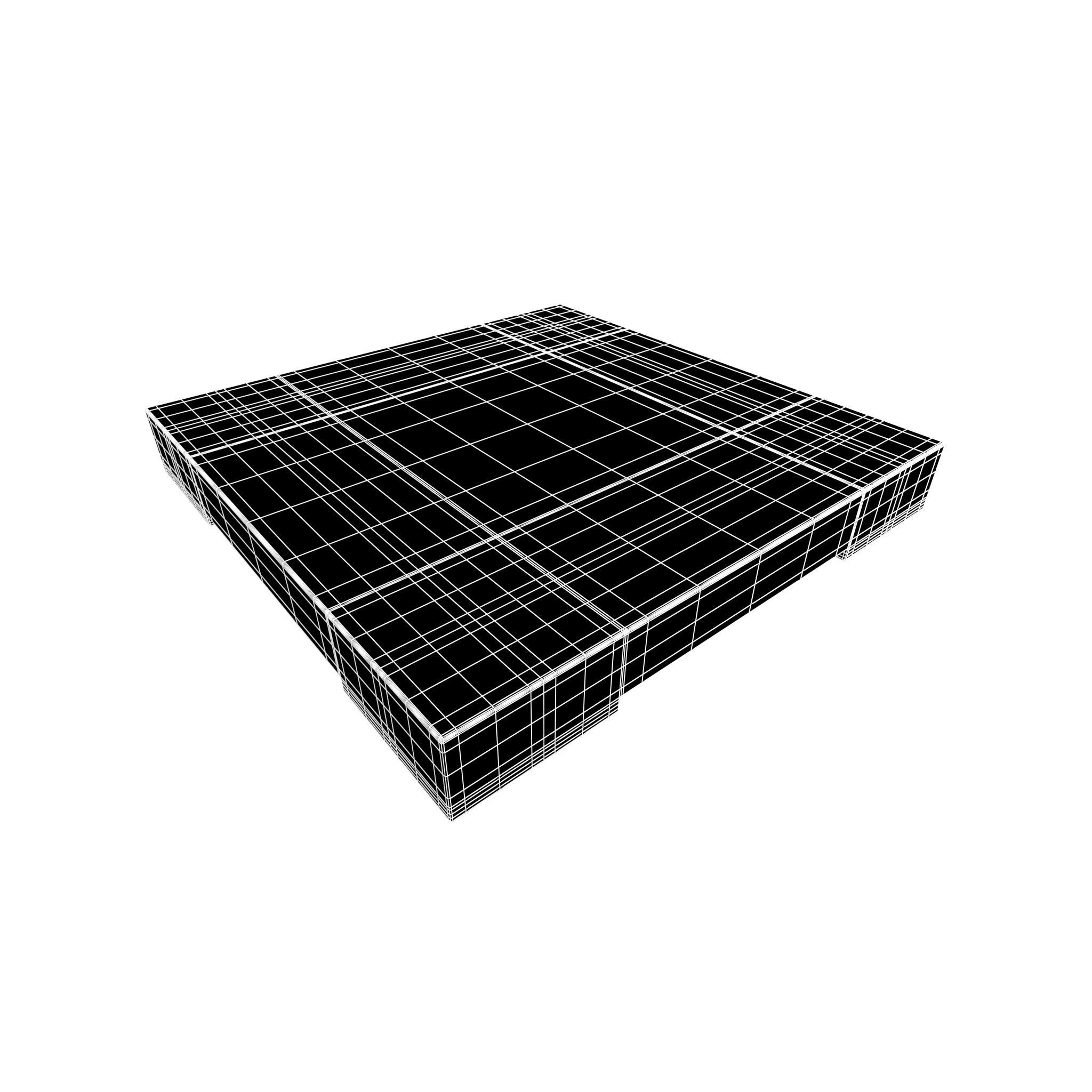 Go Game Board v1 003 Low-poly 3D model_4