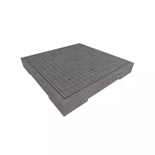 Go Game Board v1 003 Low-poly 3D model