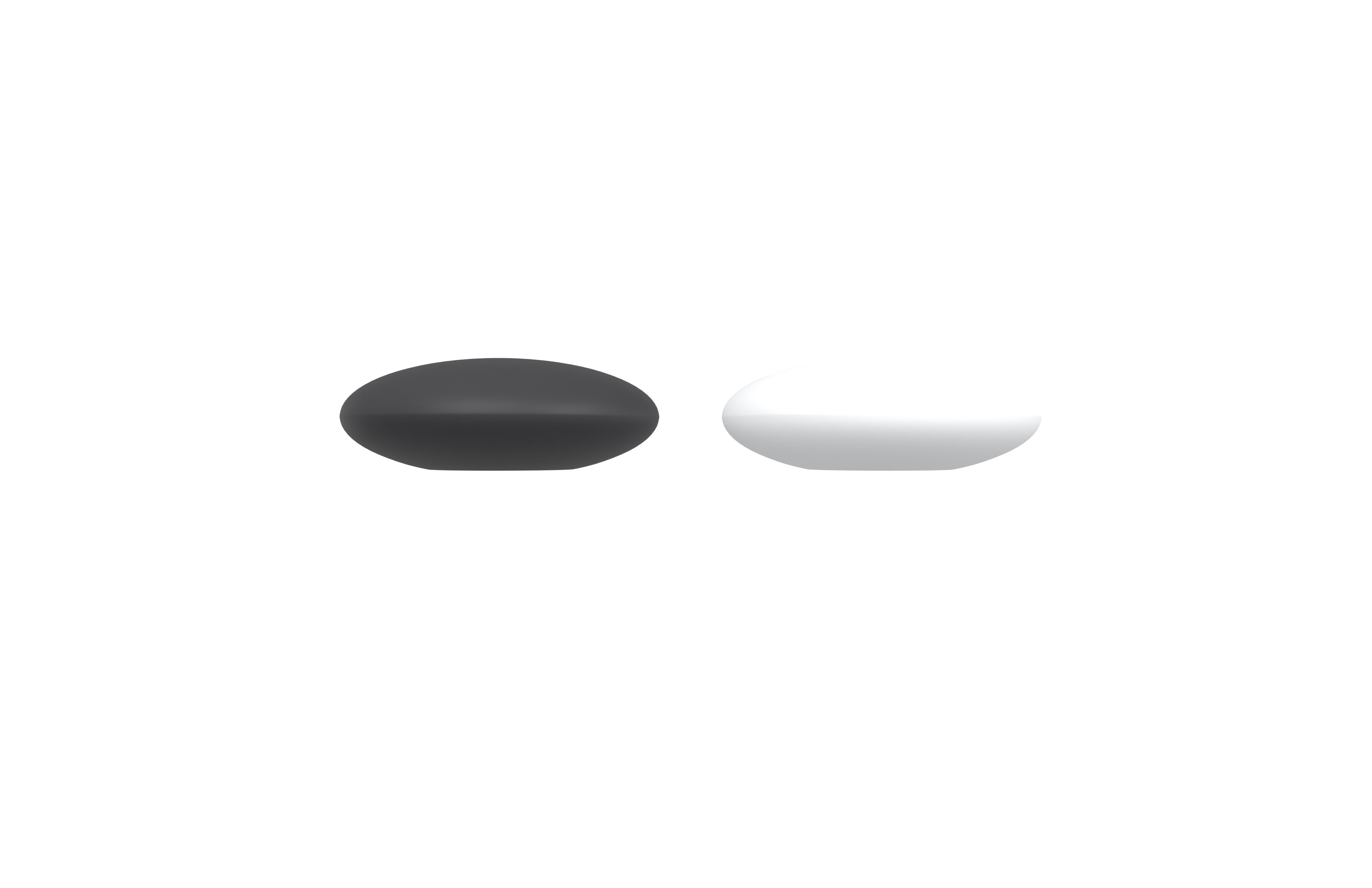 Go White And Black Stones v1 001 Low-poly 3D model_1