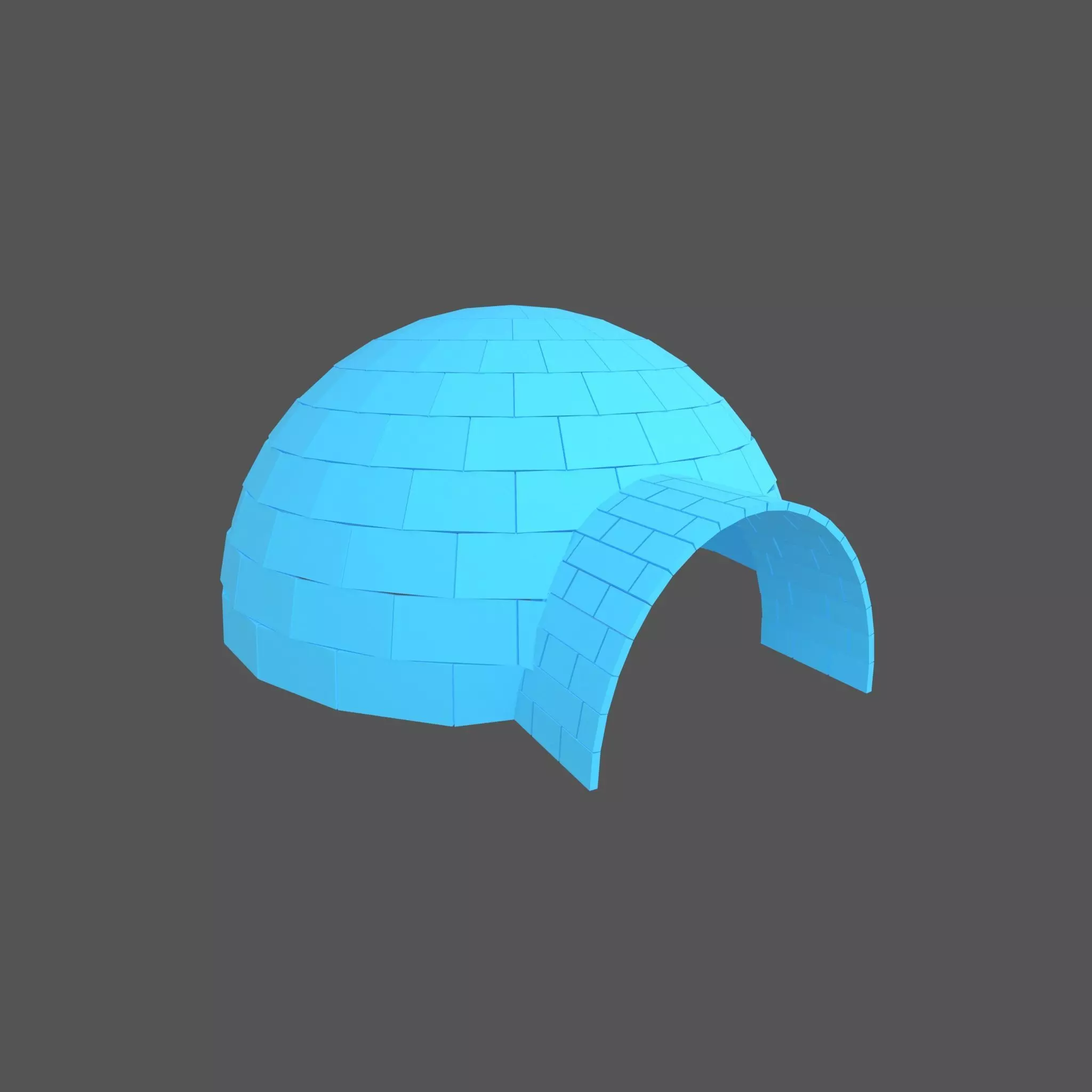 Igloo v1 004 Low-poly 3D model