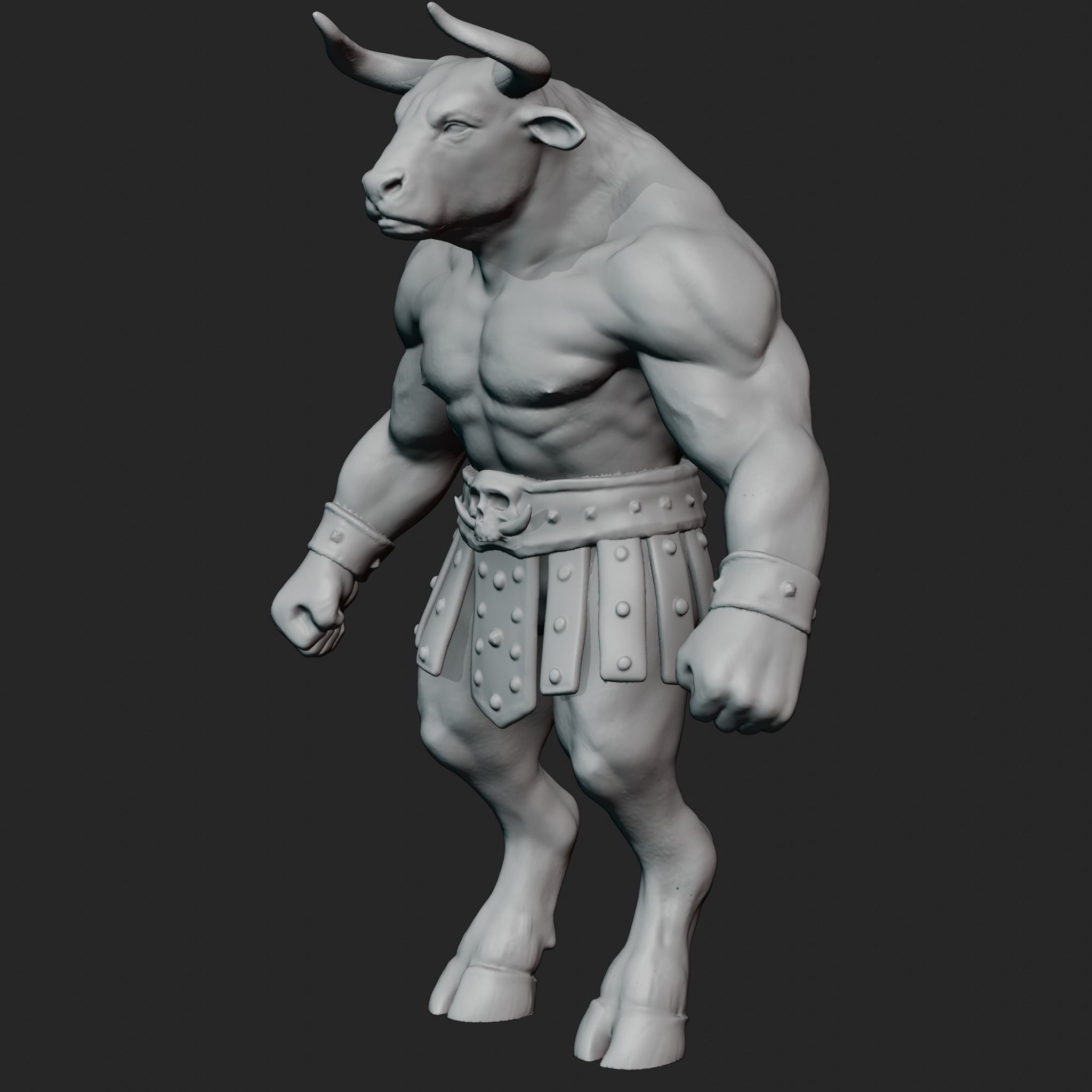 Minotaur 3D print model_7