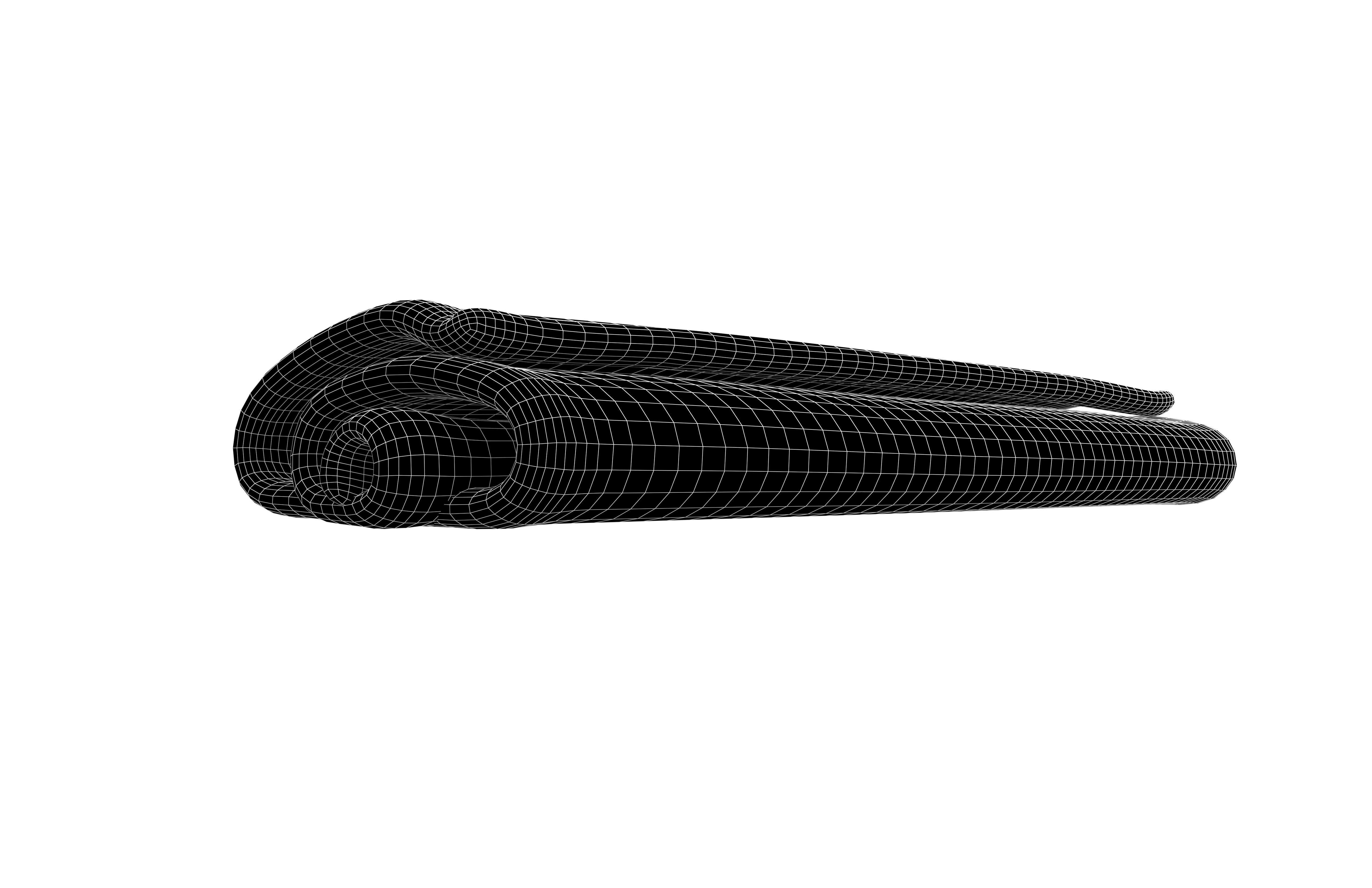 Towel v1 002 Low-poly 3D model_5