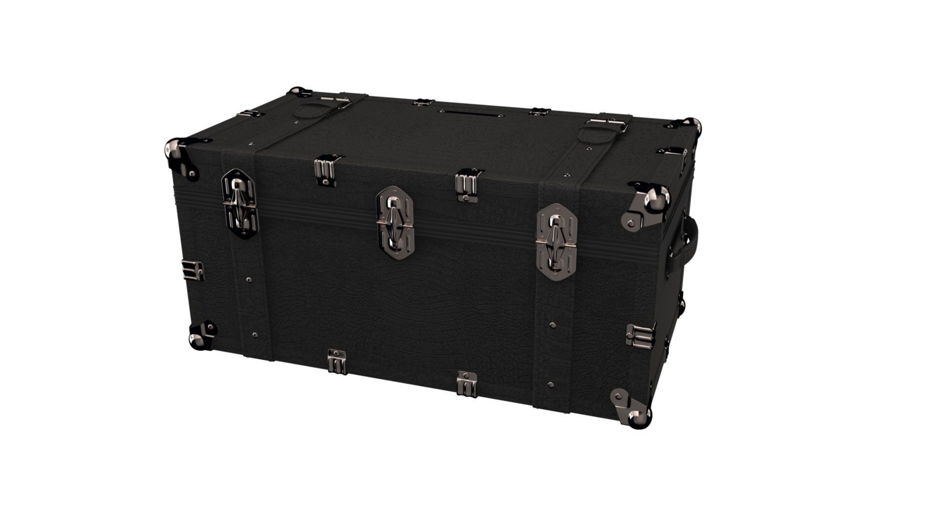 Italian trunk case travel model 3D model_1