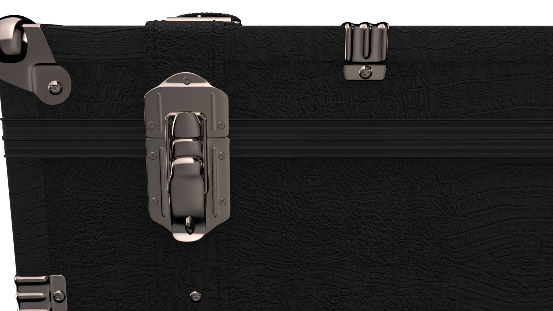 Italian trunk case travel model 3D model_2