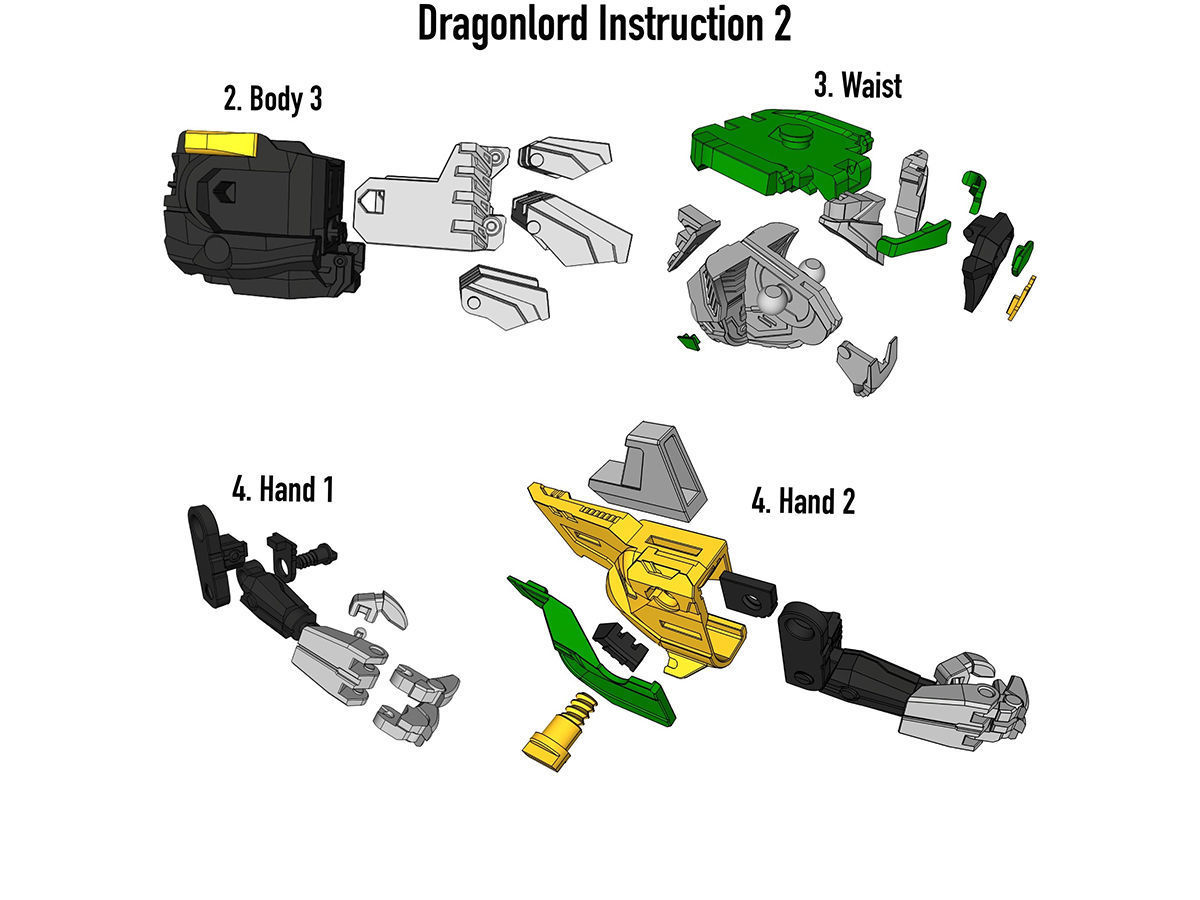 3D Printable Dragonlord not Dragonzord 3D print model_8