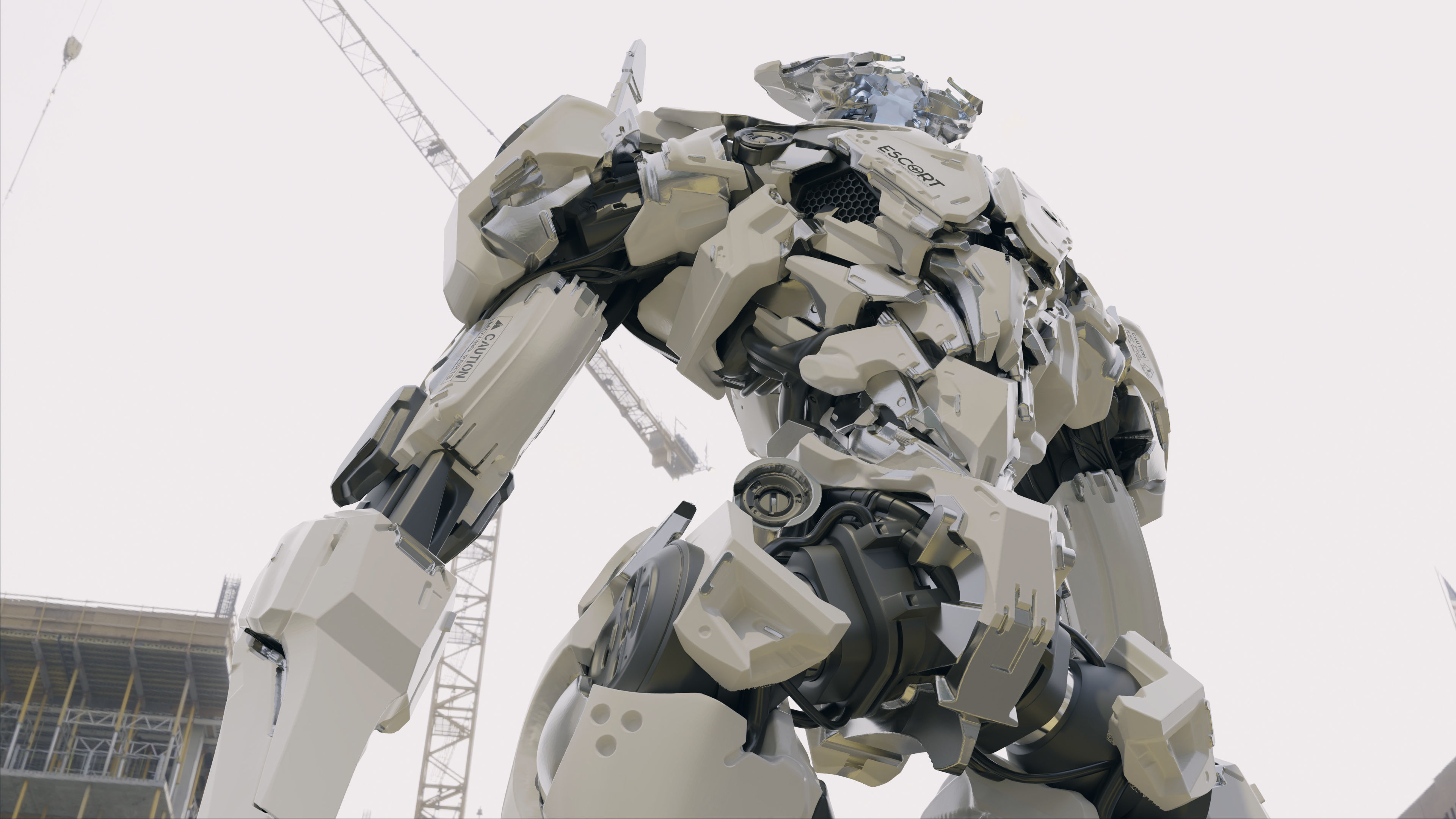 Armed Escort - Mech Burst 3D print model_5