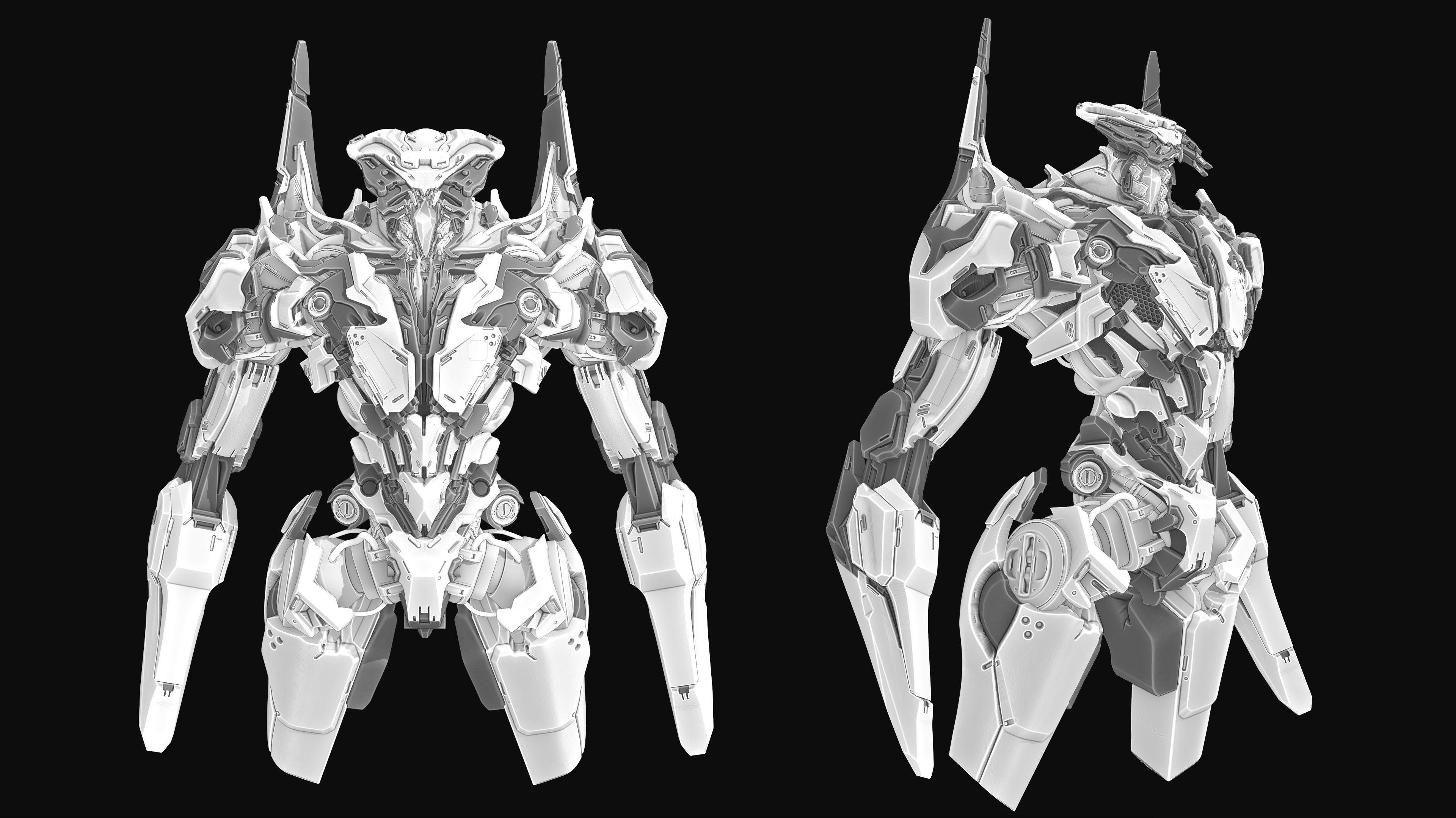 Armed Escort - Mech Burst 3D print model_11