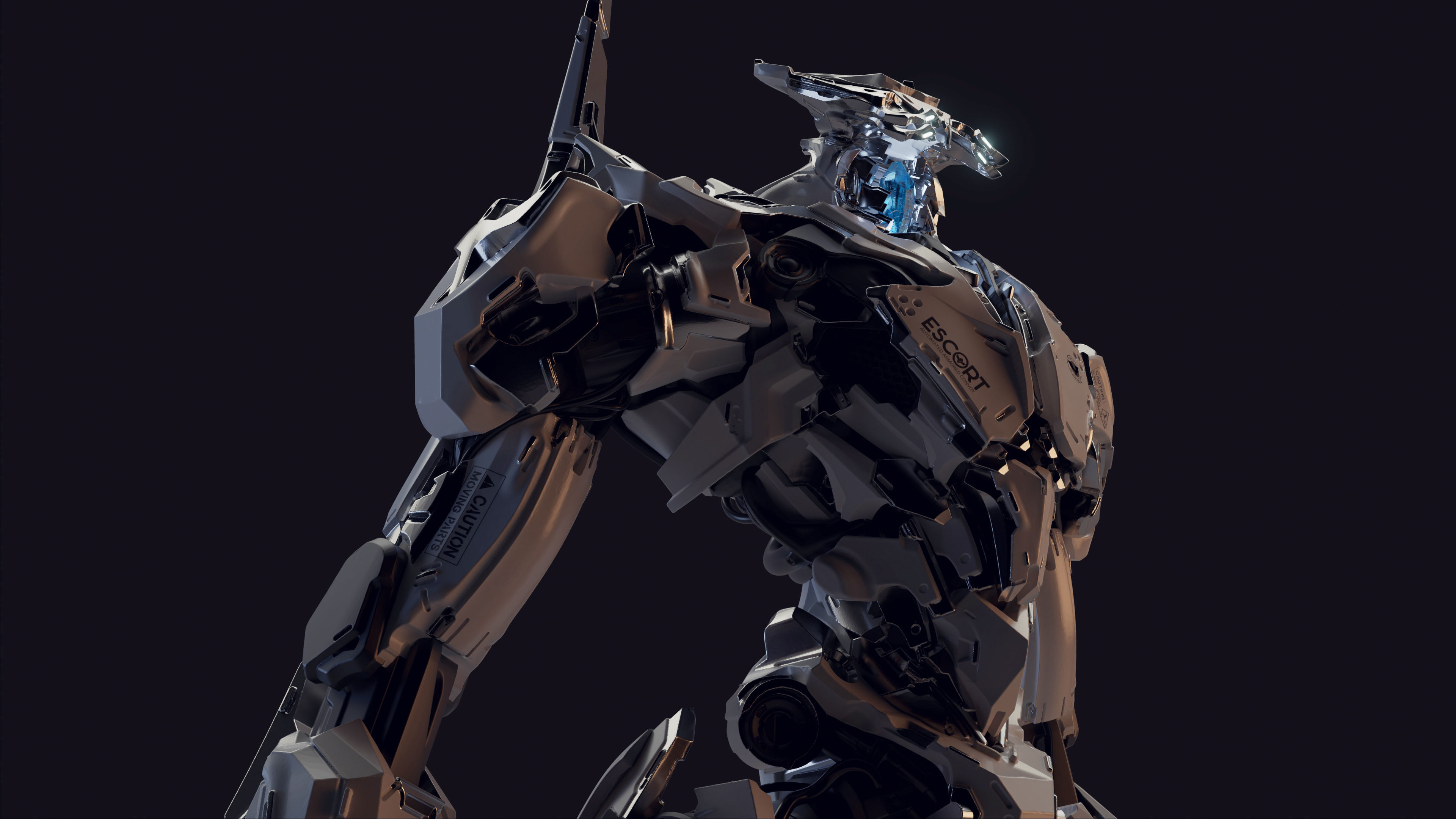 Armed Escort - Mech Burst 3D print model_4