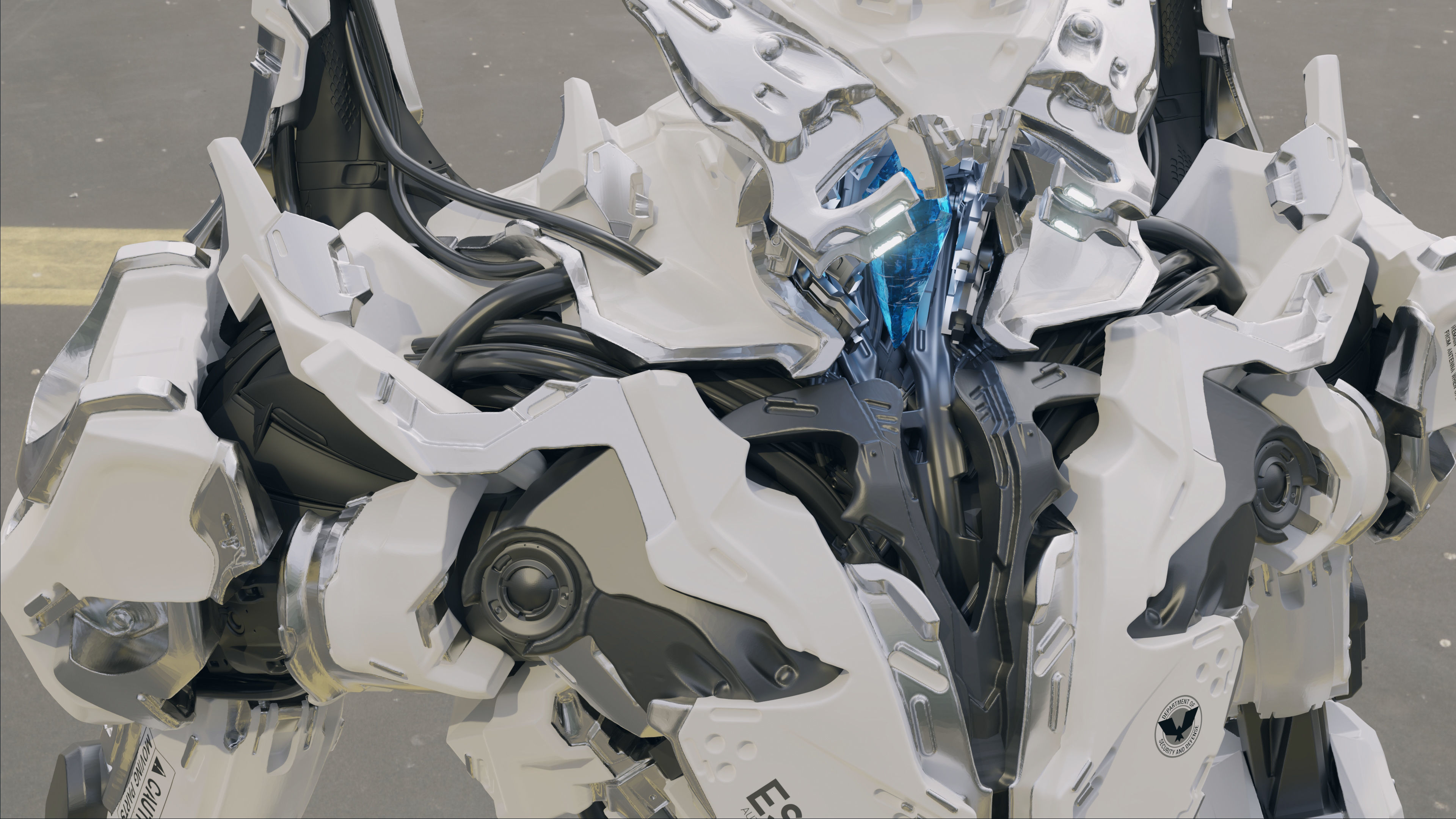 Armed Escort - Mech Burst 3D print model_8