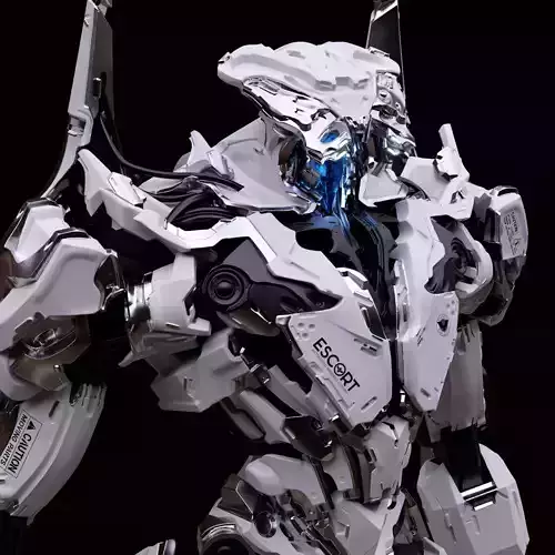 Armed Escort - Mech Burst 3D print model