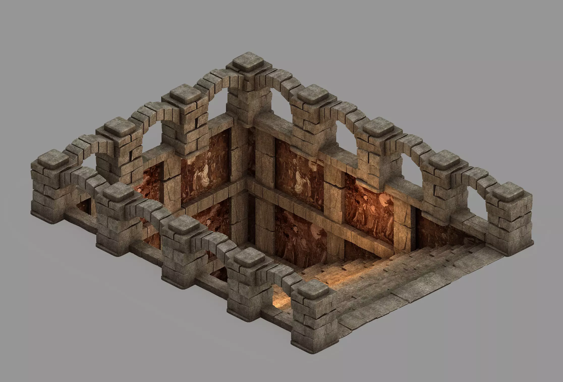 Temple of Woma-Underground Entrance 01 3D model_0