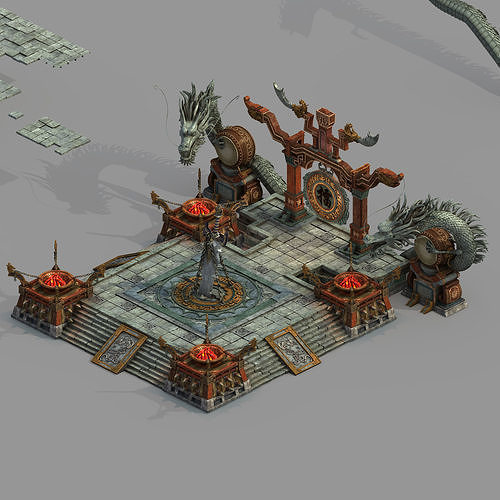 Temple of Woma-Arena 3D model