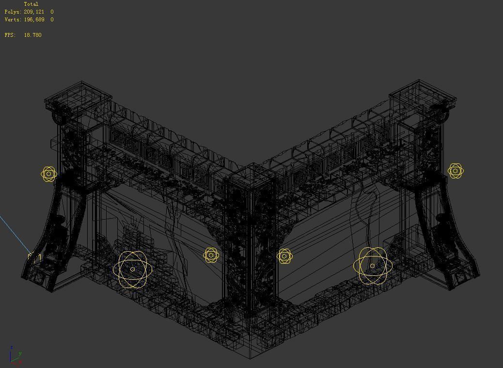 Temple of Woma-Wall Corner 3D model_3