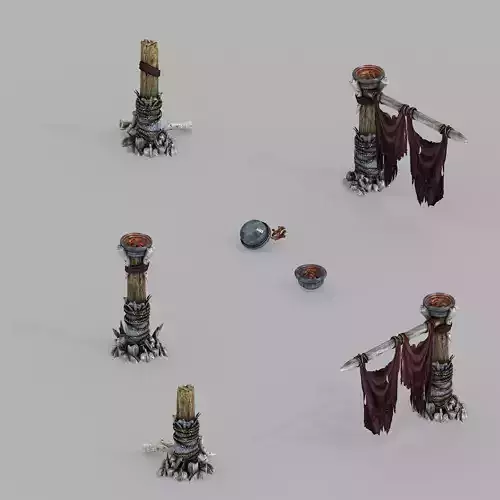 Temple of Woma-Pillars