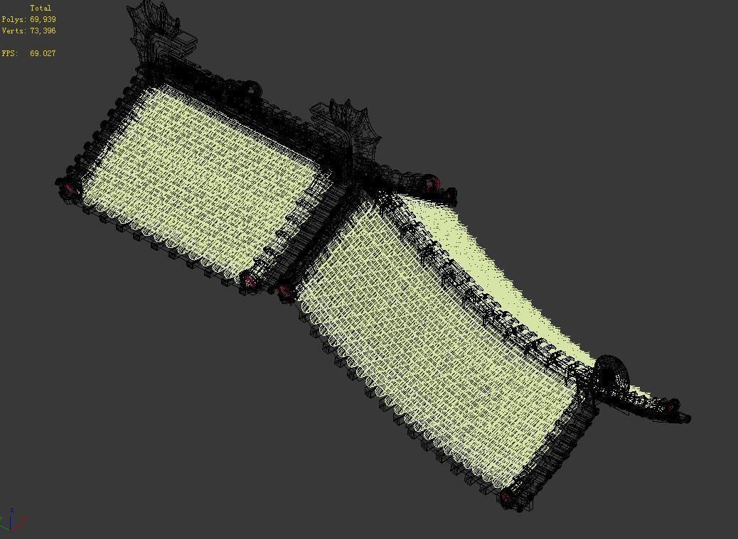 Eaves-roof 01 3D model_3