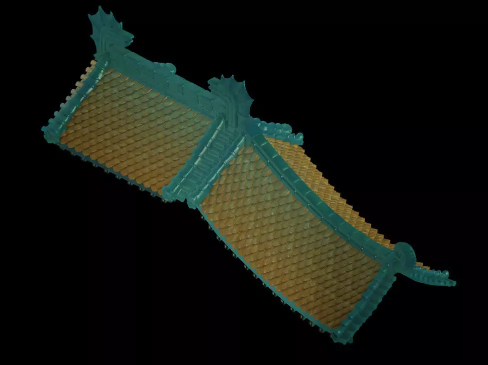 Eaves-roof 01 3D model_0