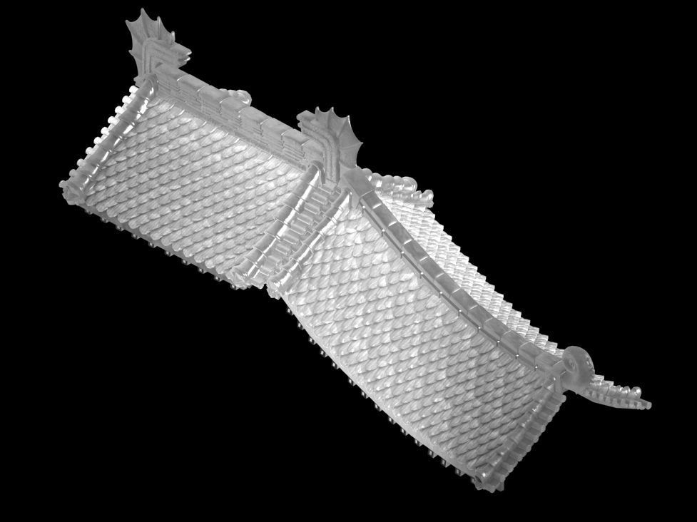 Eaves-roof 01 3D model_2