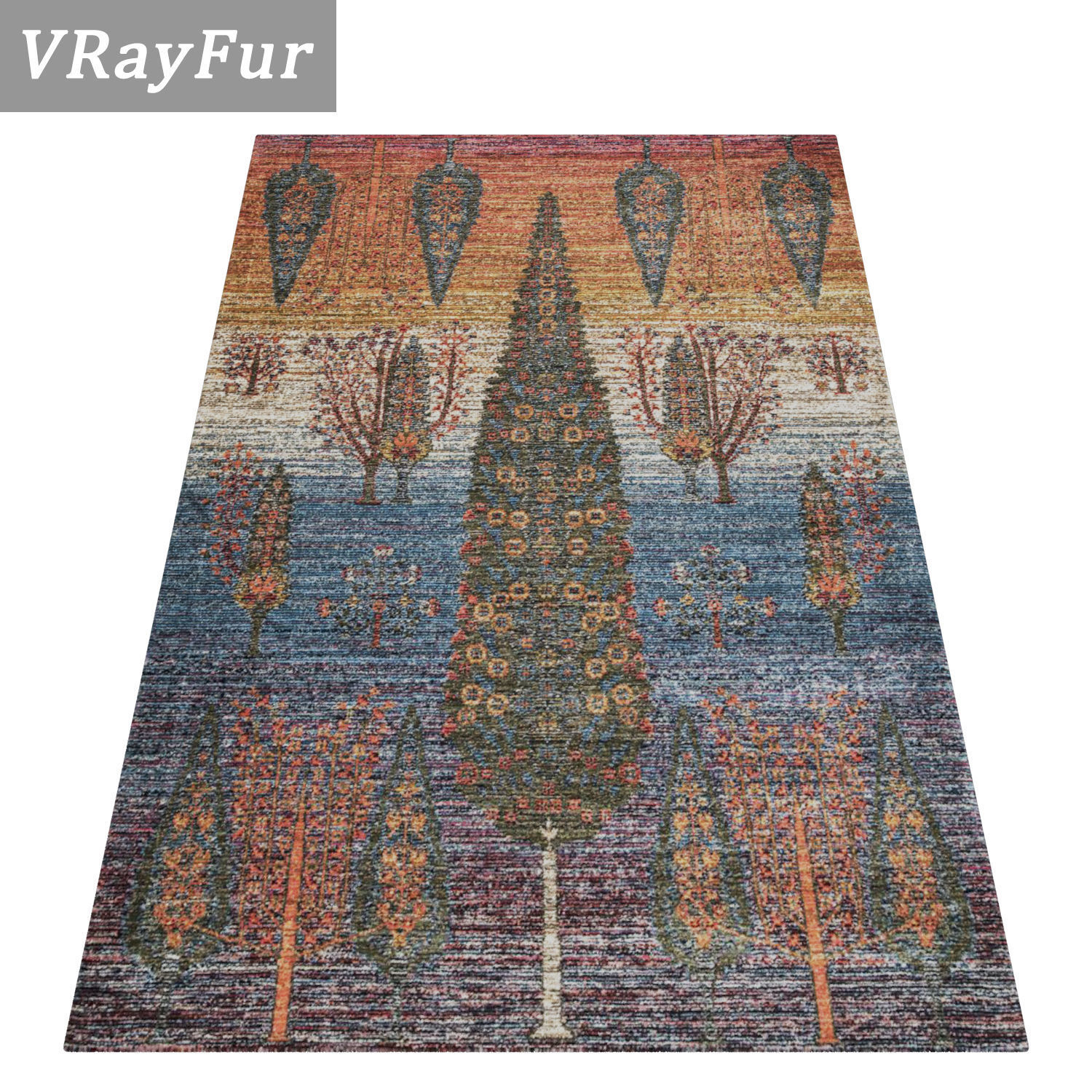 Rug Set 1488 3D model_2