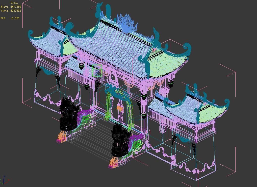 Fairyland-Pantaoyuan 9000 Years Building-Archway 3D model_1