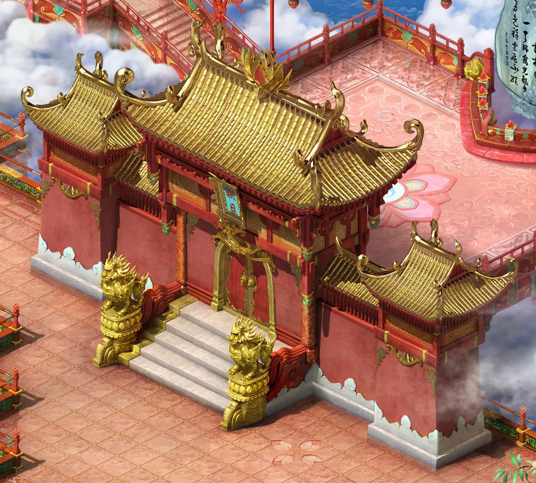 Fairyland-Pantaoyuan 9000 Years Building-Archway 3D model_0